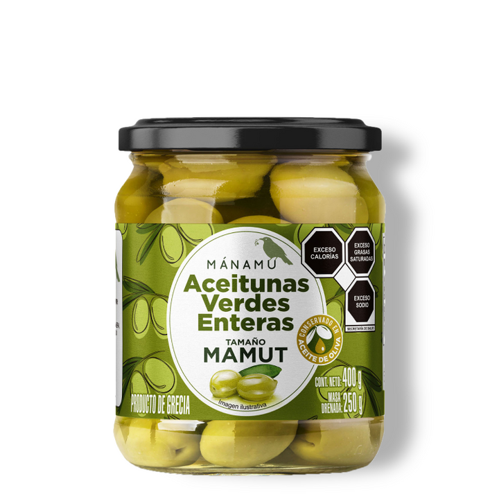 Aceite de Oliva Extra Virgen 500 ML+ Aceitunas Kalamata + Aceitunas Verdes