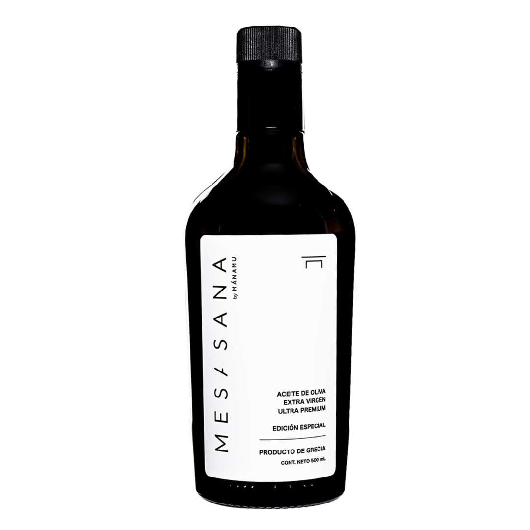 Aceite de Oliva Extra Virgen Ultra Premium Mesa Sana "By Mánamu"de 500 ml (16.9 oz)