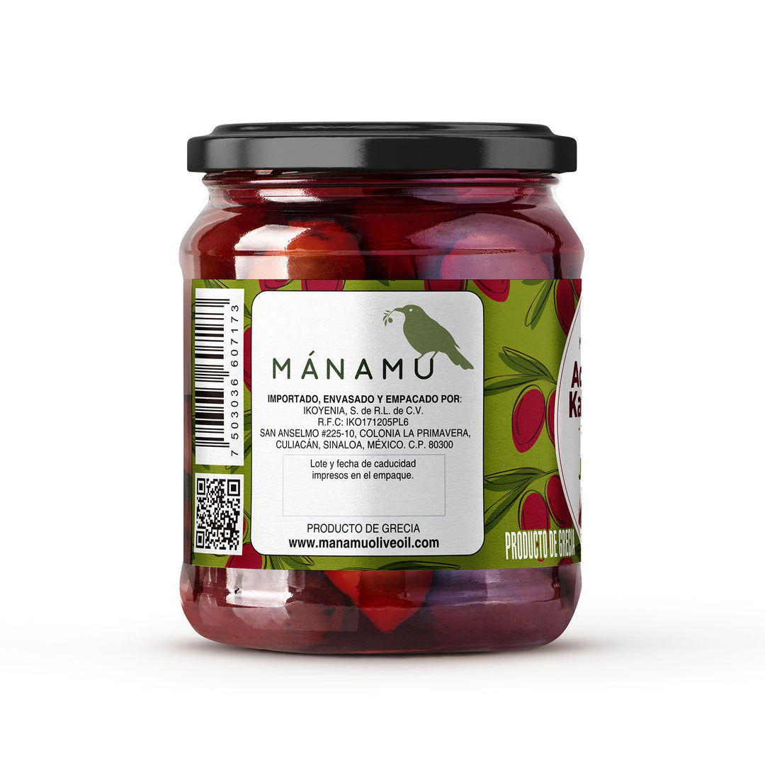 Kalamata Olives Jumbo Size with Pit in Premium Olive Oil 410g