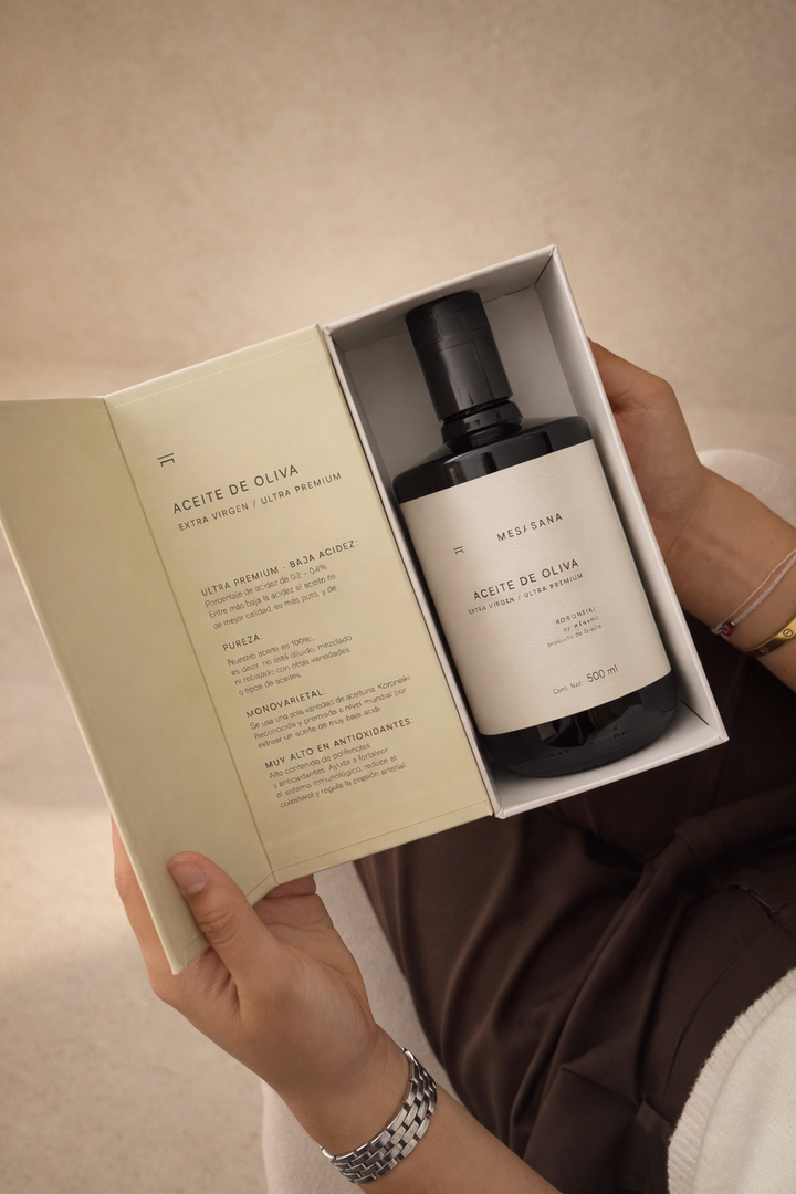 Aceite de Oliva Mesa Sana –                                                                             Edición Especial en Caja de Lujo